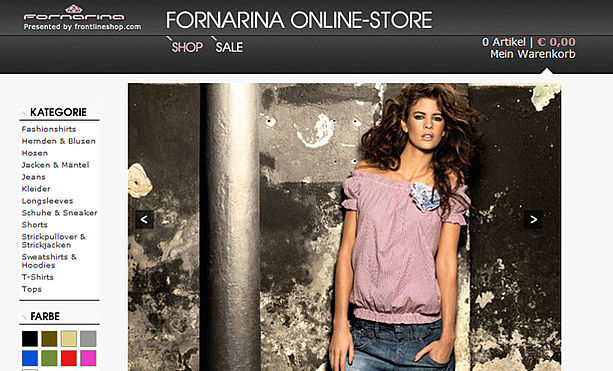 Frontlineshop koordiniert Fornarina E-Commerce | 1st-blue - Das ModeMagazin